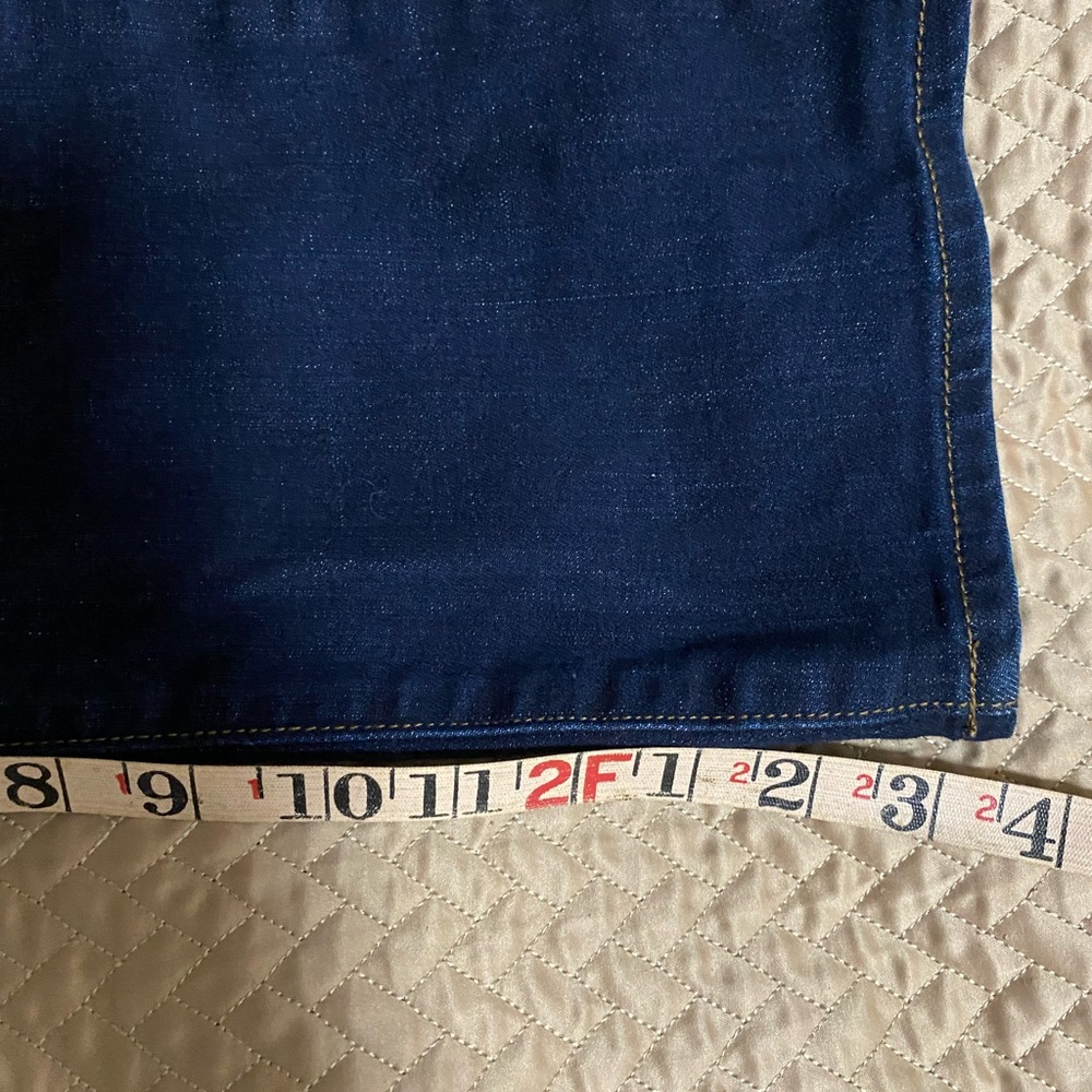 Chico’s Girlfriend Slim Leg Jeans - Dark Blue Stretch Waist 8S/ Chicos 1S - Picture 5 of 5